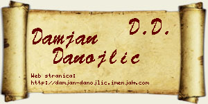 Damjan Danojlić vizit kartica